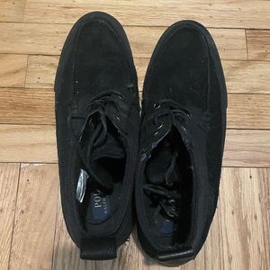Men Polo Black Shoes size 11.5 (fits like 11)